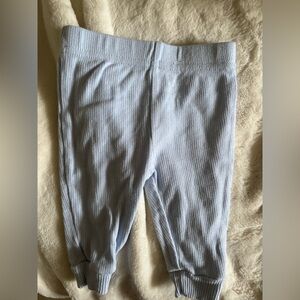 Rene Rofe Soft Blue Ribbed Leggings